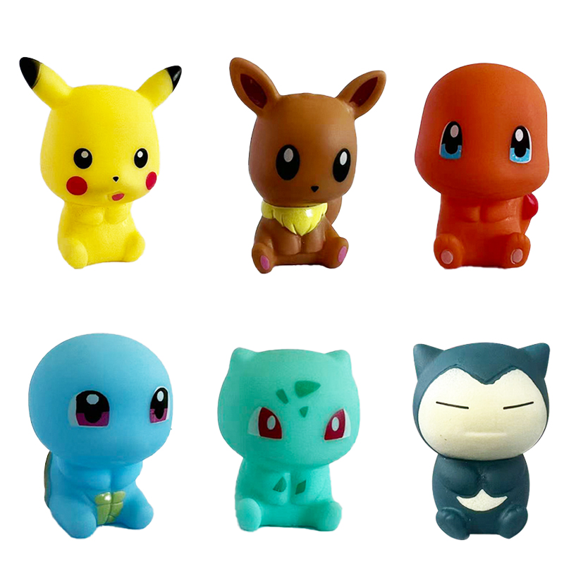 Baby Products Game - 6Pcs Pokemon Bath Toys Pikachu Bulbasaur