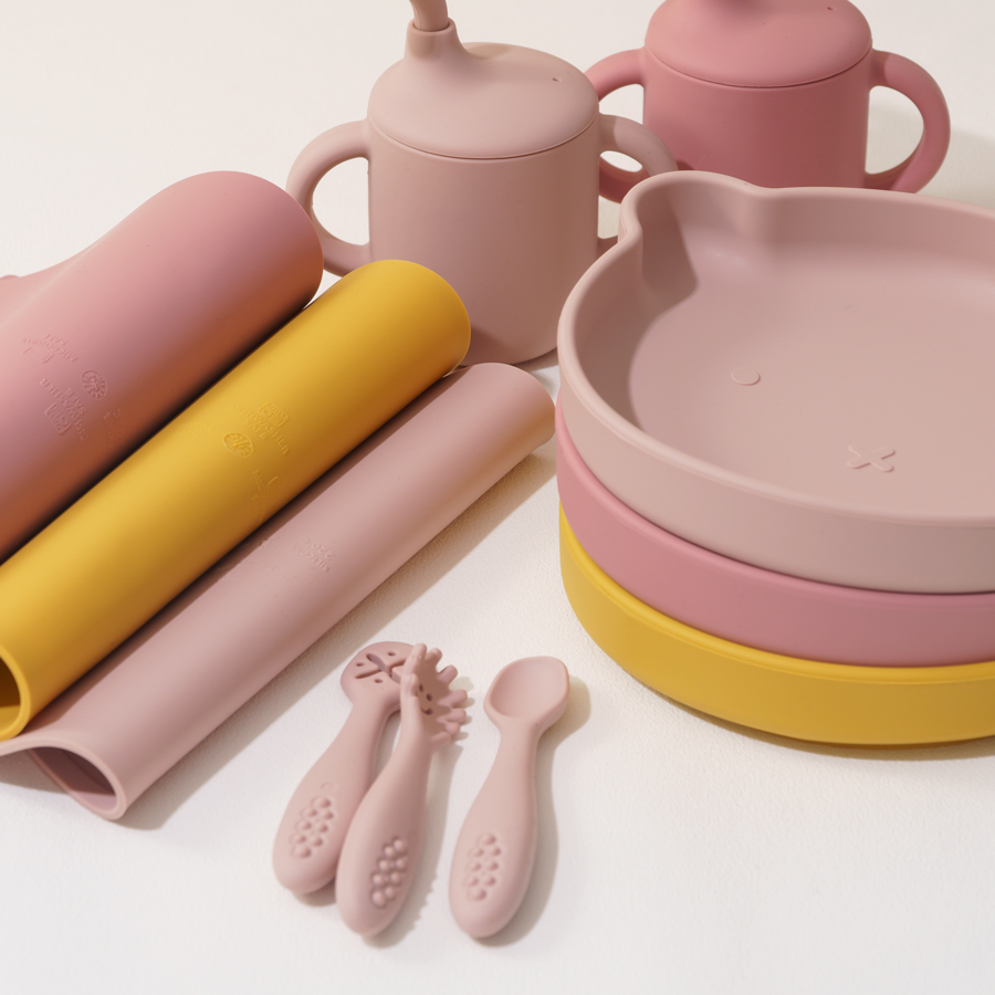 8PCS Silicone Baby Feeding Set - Baby Led Weaning Set 评论和价格