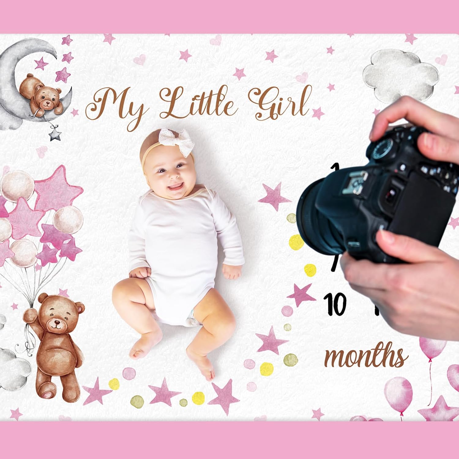 VIKAMA Monthly Baby Growth Mil - Baby Swaddle Blanket 评论和价格
