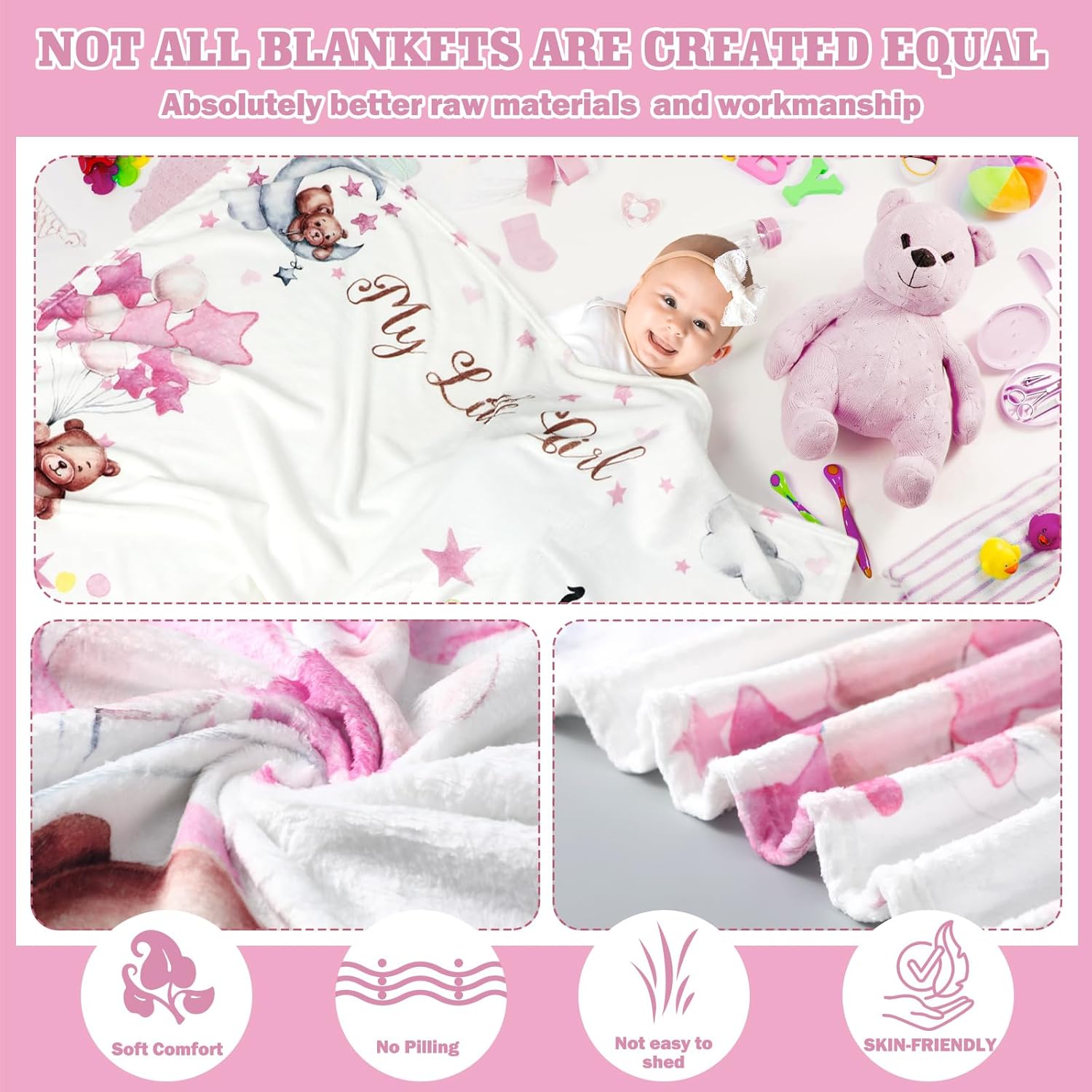 VIKAMA Monthly Baby Growth Mil - Baby Swaddle Blanket 评论和价格