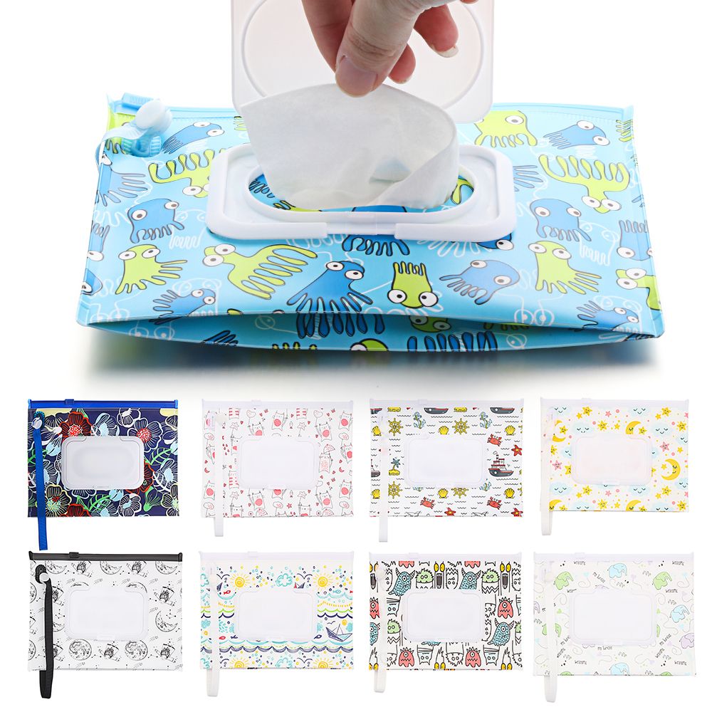 Portable Flip Cover Wet Wipes  - Baby Products Carry Bag 评论和价格