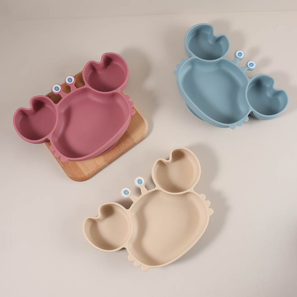 Cute Crab Shaped Silicone Baby - Baby Led Weaning Set 评论和价格