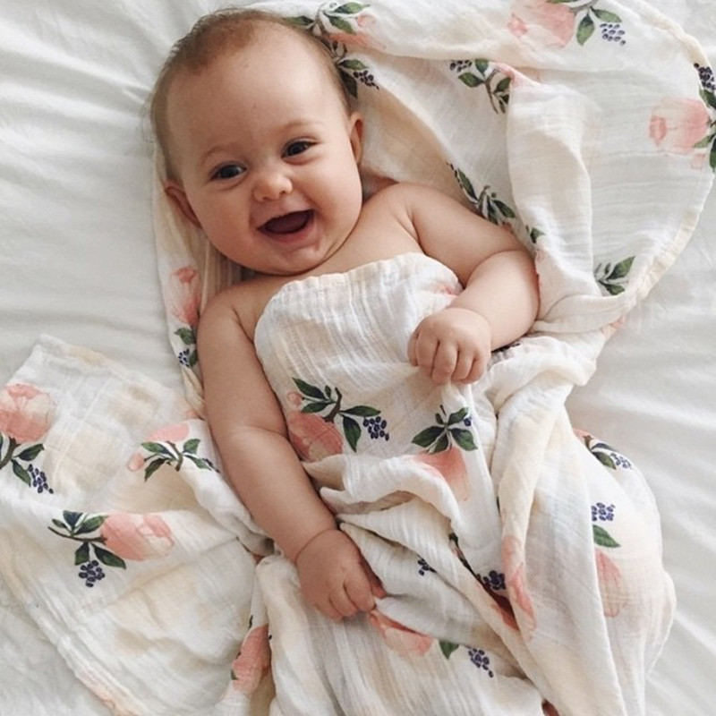 Rose 120x120cm 70% Bamboo 30%  - Baby Swaddle Blanket 评论和价格
