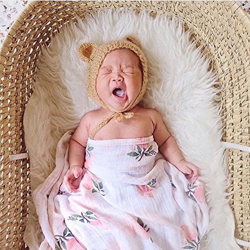 Rose 120x120cm 70% Bamboo 30%  - Baby Swaddle Blanket 评论和价格