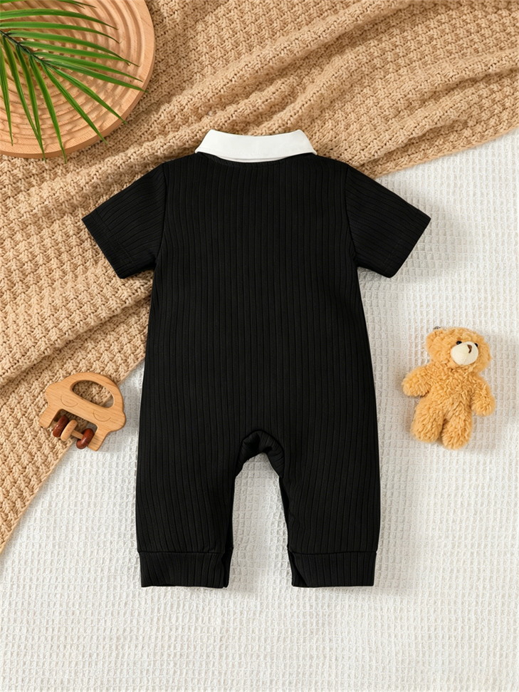 Baby Boy Jumpsuit Lapel Collar - Baby Products On Sale 评论和价格