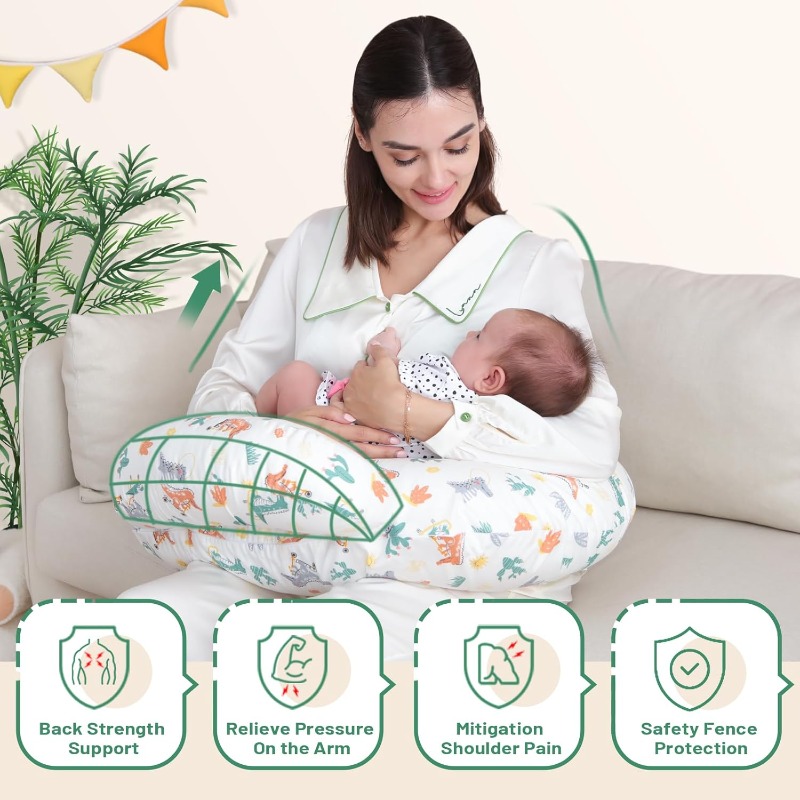 Nursing Pillow with Animal Pri - Nursing Pillow Breastfeeding 评论和价格