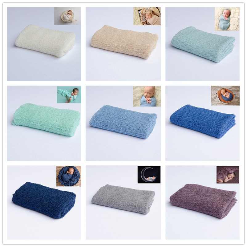 Newborn Photography Props Knit - Baby Swaddle Blanket 评论和价格