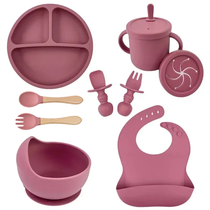 Food Grade Silicone Child Dish - Baby Led Weaning Set 评论和价格