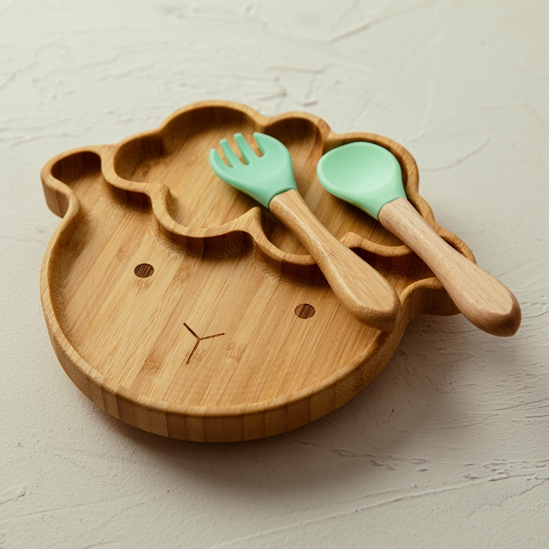 4pcs Children's Tableware Suct - Baby Led Weaning Set 评论和价格