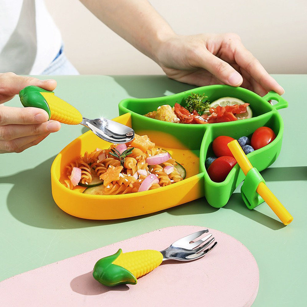 Brand New Cute Cartoon Silicon - Baby Led Weaning Set 评论和价格