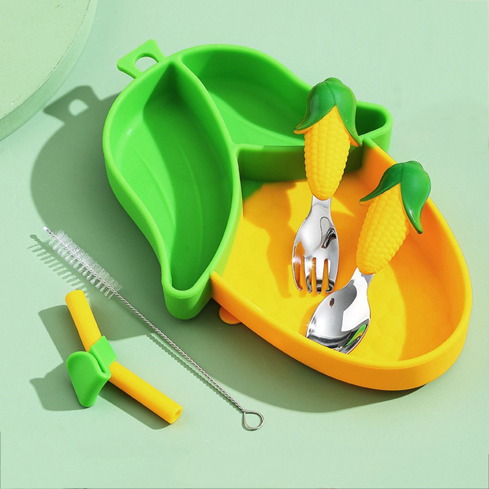 Brand New Cute Cartoon Silicon - Baby Led Weaning Set 评论和价格