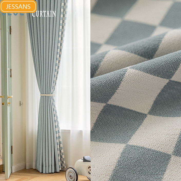New Baby Blue Plaid Jacquard S - Baby Products Rating 评论和价格