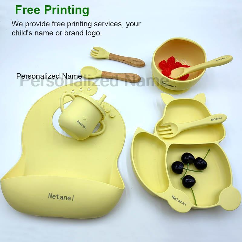 Baby Silicone Sucker Bowl Plat - Baby Led Weaning Set 评论和价格