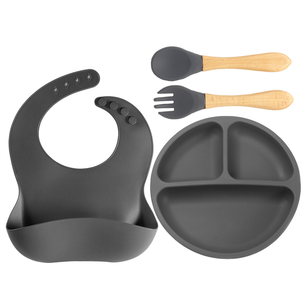 4 PCS Silicone Baby Feeding Se - Baby Led Weaning Set 评论和价格