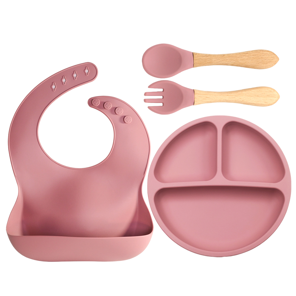 4 PCS Silicone Baby Feeding Se - Baby Led Weaning Set 评论和价格