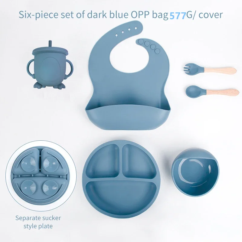 6 PCS Baby Meal Set Silicone S - Baby Led Weaning Set 评论和价格