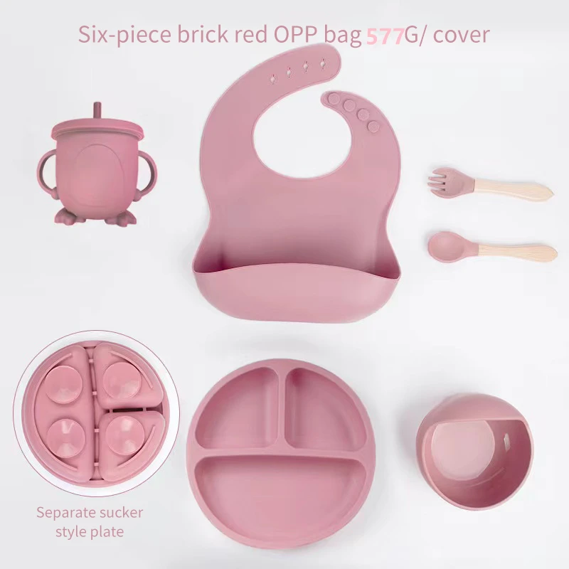 6 PCS Baby Meal Set Silicone S - Baby Led Weaning Set 评论和价格
