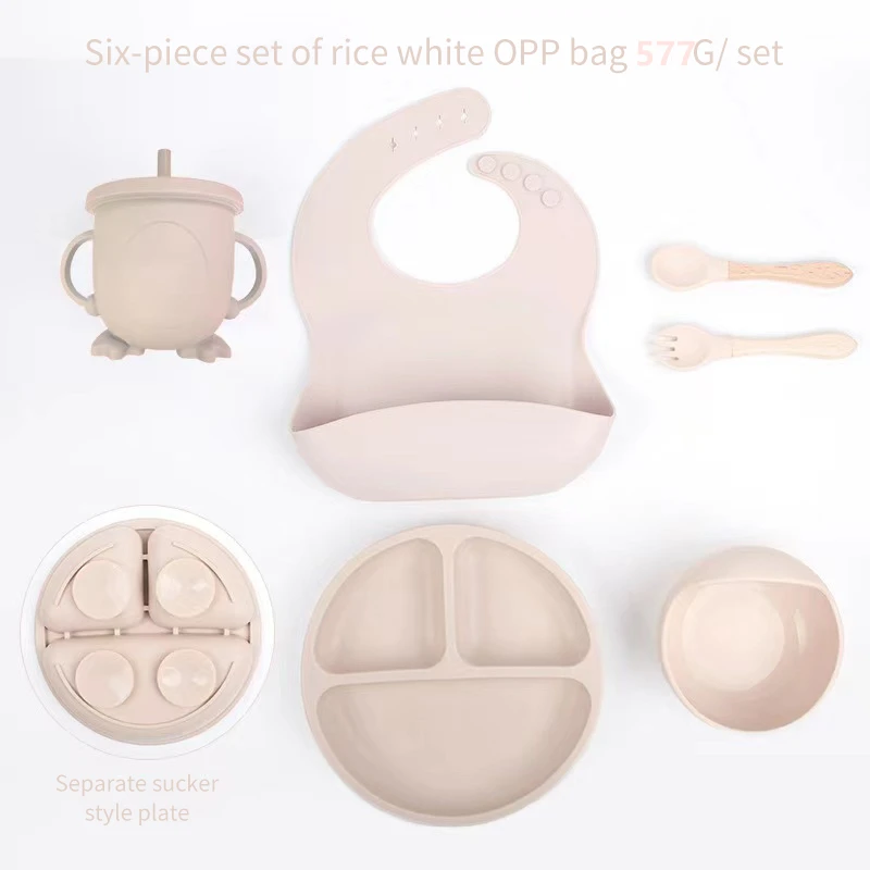 6 PCS Baby Meal Set Silicone S - Baby Led Weaning Set 评论和价格